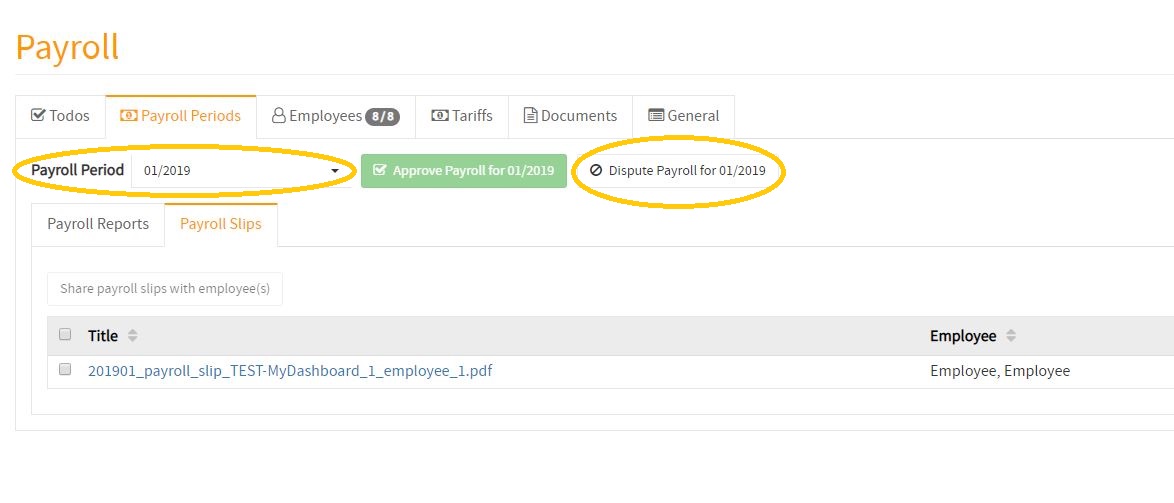 dispute payroll
